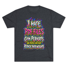 Load image into Gallery viewer, I Hate Pre-Exhausted Gym Perverts Funny Workout T-Shirt