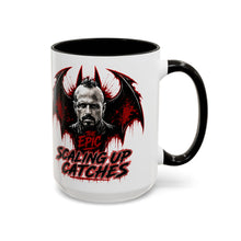 Load image into Gallery viewer, Epic Scaling Up Catches Mug โ Horror Bat Devil Skull Coffee Cup (11oz/15oz)