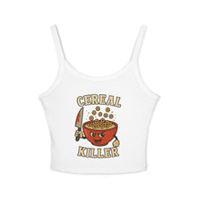 Load image into Gallery viewer, Funny Cereal Killer Women's Spaghetti Strap Tank Top - Casual & Quirky Tee
