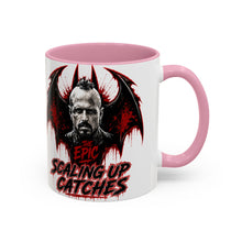 Load image into Gallery viewer, Epic Scaling Up Catches Mug โ Horror Bat Devil Skull Coffee Cup (11oz/15oz)