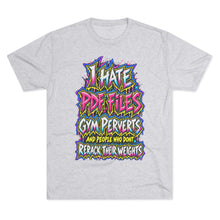 Load image into Gallery viewer, I Hate Pre-Exhausted Gym Perverts Funny Workout T-Shirt