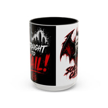 Load image into Gallery viewer, Epic Scaling Up Catches Mug โ Horror Bat Devil Skull Coffee Cup (11oz/15oz)