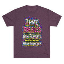 Load image into Gallery viewer, I Hate Pre-Exhausted Gym Perverts Funny Workout T-Shirt