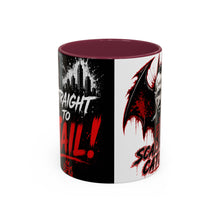 Load image into Gallery viewer, Epic Scaling Up Catches Mug โ Horror Bat Devil Skull Coffee Cup (11oz/15oz)