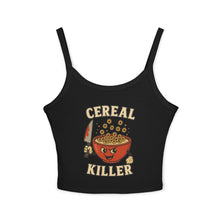 Load image into Gallery viewer, Funny Cereal Killer Women's Spaghetti Strap Tank Top - Casual & Quirky Tee