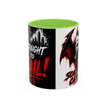 Load image into Gallery viewer, Epic Scaling Up Catches Mug โ Horror Bat Devil Skull Coffee Cup (11oz/15oz)