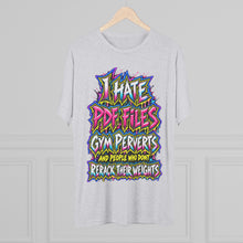 Load image into Gallery viewer, I Hate Pre-Exhausted Gym Perverts Funny Workout T-Shirt