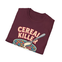 Load image into Gallery viewer, Cereal Killer Unisex Softstyle T-Shirt - Funny Graphic Tee for Breakfast Lovers