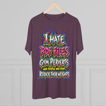 Load image into Gallery viewer, I Hate Pre-Exhausted Gym Perverts Funny Workout T-Shirt