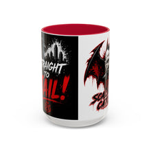 Load image into Gallery viewer, Epic Scaling Up Catches Mug โ Horror Bat Devil Skull Coffee Cup (11oz/15oz)