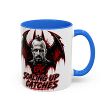 Load image into Gallery viewer, Epic Scaling Up Catches Mug โ Horror Bat Devil Skull Coffee Cup (11oz/15oz)