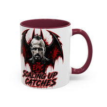 Load image into Gallery viewer, Epic Scaling Up Catches Mug โ Horror Bat Devil Skull Coffee Cup (11oz/15oz)