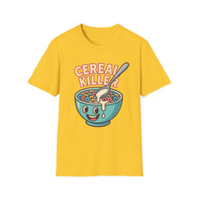 Load image into Gallery viewer, Cereal Killer Unisex Softstyle T-Shirt - Funny Graphic Tee for Breakfast Lovers