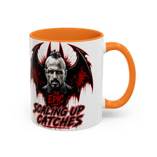 Load image into Gallery viewer, Epic Scaling Up Catches Mug – Horror Bat Devil Skull Coffee Cup (11oz/15oz)
