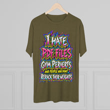 Load image into Gallery viewer, I Hate Pre-Exhausted Gym Perverts Funny Workout T-Shirt
