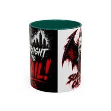 Load image into Gallery viewer, Epic Scaling Up Catches Mug – Horror Bat Devil Skull Coffee Cup (11oz/15oz)
