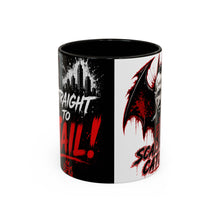 Load image into Gallery viewer, Epic Scaling Up Catches Mug – Horror Bat Devil Skull Coffee Cup (11oz/15oz)
