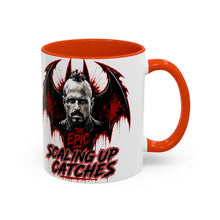 Load image into Gallery viewer, Epic Scaling Up Catches Mug – Horror Bat Devil Skull Coffee Cup (11oz/15oz)
