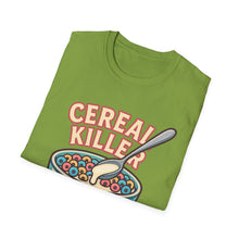 Load image into Gallery viewer, Cereal Killer Unisex Softstyle T-Shirt - Funny Graphic Tee for Breakfast Lovers

