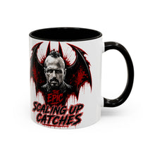 Load image into Gallery viewer, Epic Scaling Up Catches Mug – Horror Bat Devil Skull Coffee Cup (11oz/15oz)
