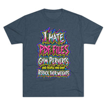 Load image into Gallery viewer, I Hate Pre-Exhausted Gym Perverts Funny Workout T-Shirt
