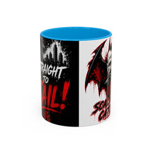 Load image into Gallery viewer, Epic Scaling Up Catches Mug – Horror Bat Devil Skull Coffee Cup (11oz/15oz)
