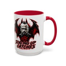 Load image into Gallery viewer, Epic Scaling Up Catches Mug – Horror Bat Devil Skull Coffee Cup (11oz/15oz)
