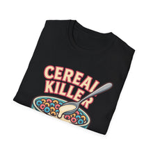 Load image into Gallery viewer, Cereal Killer Unisex Softstyle T-Shirt - Funny Graphic Tee for Breakfast Lovers
