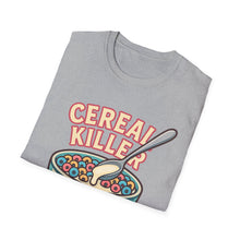 Load image into Gallery viewer, Cereal Killer Unisex Softstyle T-Shirt - Funny Graphic Tee for Breakfast Lovers
