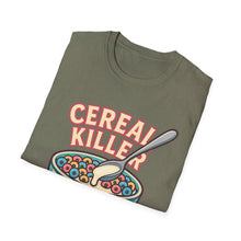 Load image into Gallery viewer, Cereal Killer Unisex Softstyle T-Shirt - Funny Graphic Tee for Breakfast Lovers
