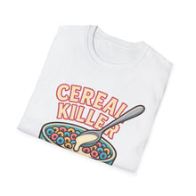 Load image into Gallery viewer, Cereal Killer Unisex Softstyle T-Shirt - Funny Graphic Tee for Breakfast Lovers
