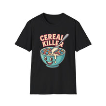 Load image into Gallery viewer, Cereal Killer Unisex Softstyle T-Shirt - Funny Graphic Tee for Breakfast Lovers
