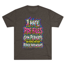 Load image into Gallery viewer, I Hate Pre-Exhausted Gym Perverts Funny Workout T-Shirt
