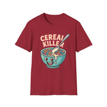 Load image into Gallery viewer, Cereal Killer Unisex Softstyle T-Shirt - Funny Graphic Tee for Breakfast Lovers
