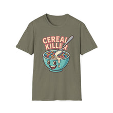 Load image into Gallery viewer, Cereal Killer Unisex Softstyle T-Shirt - Funny Graphic Tee for Breakfast Lovers
