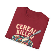 Load image into Gallery viewer, Cereal Killer Unisex Softstyle T-Shirt - Funny Graphic Tee for Breakfast Lovers
