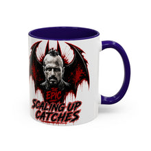 Load image into Gallery viewer, Epic Scaling Up Catches Mug – Horror Bat Devil Skull Coffee Cup (11oz/15oz)

