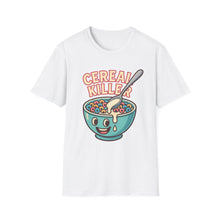 Load image into Gallery viewer, Cereal Killer Unisex Softstyle T-Shirt - Funny Graphic Tee for Breakfast Lovers
