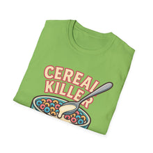 Load image into Gallery viewer, Cereal Killer Unisex Softstyle T-Shirt - Funny Graphic Tee for Breakfast Lovers
