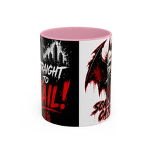 Load image into Gallery viewer, Epic Scaling Up Catches Mug – Horror Bat Devil Skull Coffee Cup (11oz/15oz)
