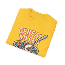 Load image into Gallery viewer, Cereal Killer Unisex Softstyle T-Shirt - Funny Graphic Tee for Breakfast Lovers
